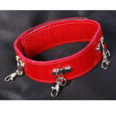 3" Wide Collar with Clips.by Black Rose World