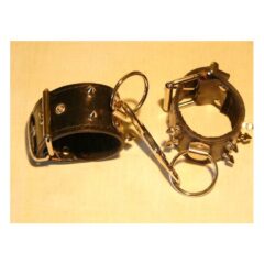 black bridle studded handcuff by Black Rose word