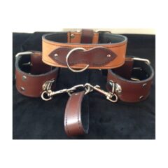 4 in 1 Leather restraint by Black Rose World